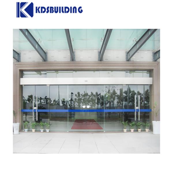 Electric Aluminum Automatic Sliding Door Temper Double Glass Entry Gate
