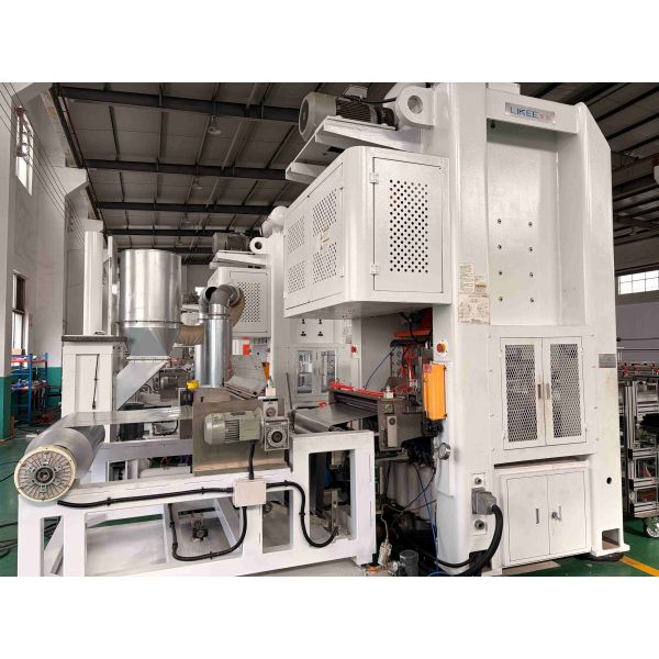 LK-T80 Wrinkle Wall H24 Aluminum Foil Pan Making Machine For Hotel Restaurant Food Storage Machine