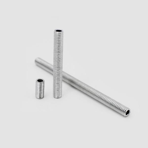 Noix de connecteur à filetage en acier au carbone, tuyau à filetage complet pour l' éclairage / le mobilier