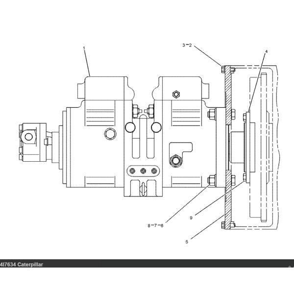 4I-7638 4I-7634 MAIN PUMP K3V63DT PUMP GP-PISTON GEAR 4I7634 FOR CATERPILLAR CAT 311 312 315 317 315B 315BL