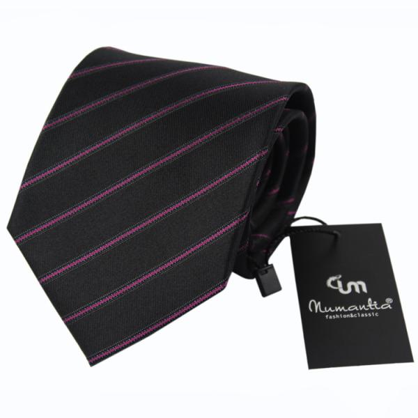 Fashion silk necktie for man with stripe pattern