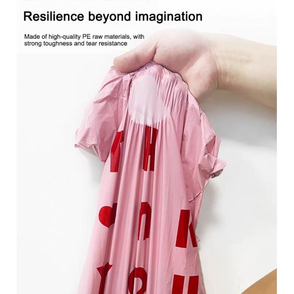 100micron Pink polythene Plastic Mailing Bags Express Packaging Shipping For Clothes