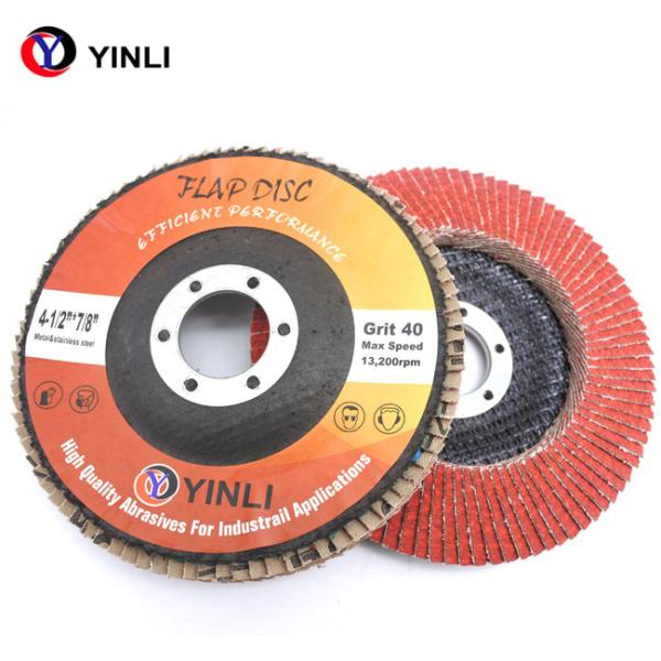 5 polegadas 80 Grit Ceramic Flap Disc Abrasive para de aço inoxidável