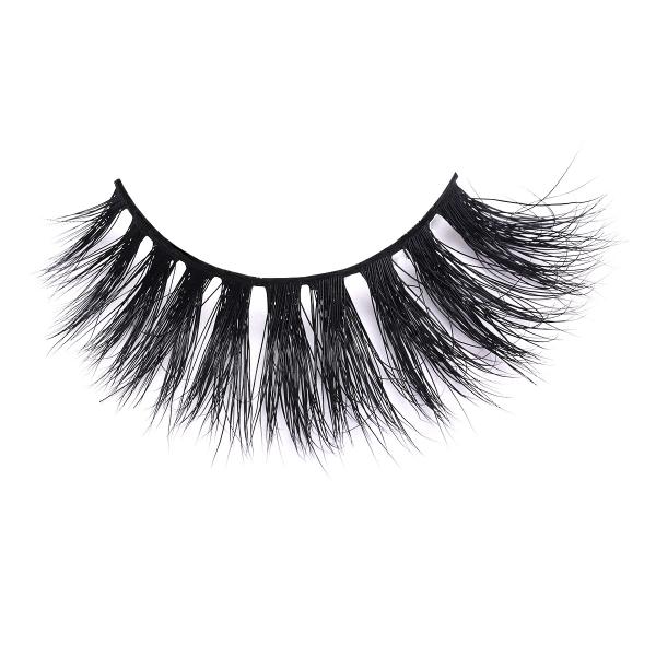 Natural Fiber 25mm 3D Silk Magnetic Eyelashes With Rose Gold Clip