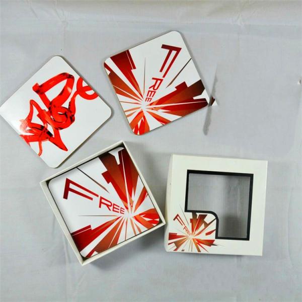 Disposable Promotional Drink Coasters , Personalized Paper Drink Coasters