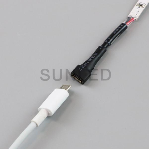 USB DC5v Outdoor Led Flexible Light Strips IP65 Waterproof SMD2835 With USB Port