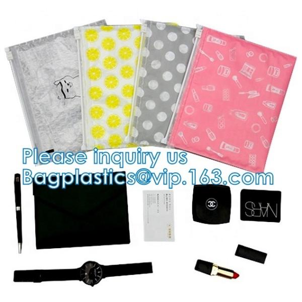 Anti-Shock Slider Air Zip lockk Bubble Bag, Colored Bubble Packaging, Makeup Cosmetic Zipper Packaging pouch