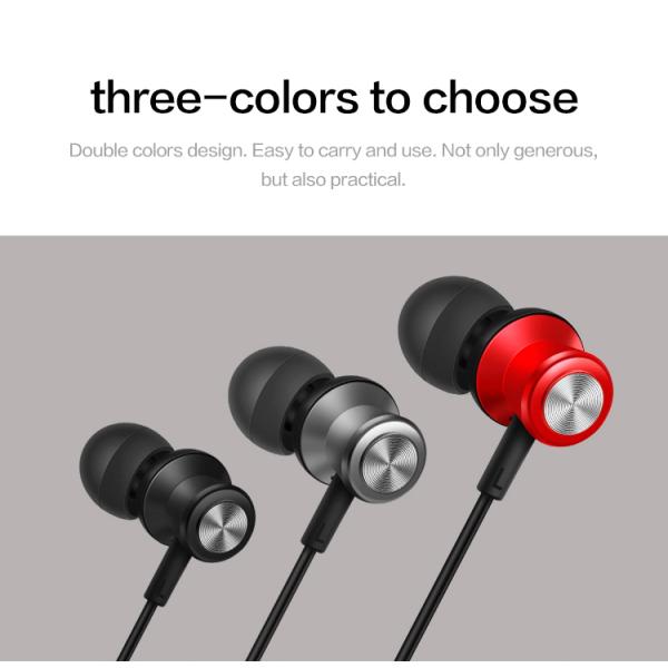 3.5mm Plug Wired In Ear Earphones Noise Cancelling Stereo Earbuds