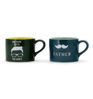 Coupe de thé de couleur Muti personnalisée pour la fête des mères tasse à café tasse en céramique logo personnalisé pour papa
