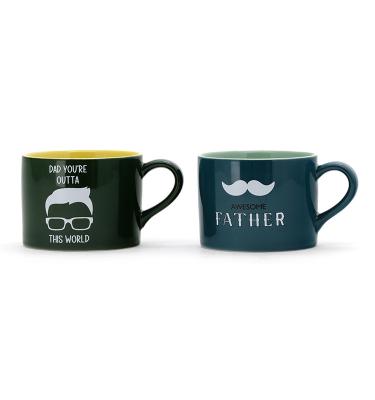 Customized Muti-Color Tea Mothers Day Coffee Mug Ceramic Cup Custom Logo For Dad