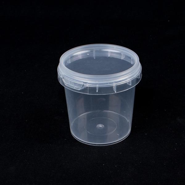 Clear Bucket With Lids - Plastic Food Storage Containers, Airtight Screw-On Lids - Freezer Safe Ice Cream Bucekts, Food Grade Reusable Containers For Kitchen