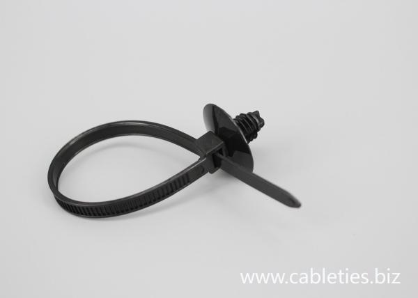 DEMOELE 170mm black Car accessories spiral push mounted nylon cable ties