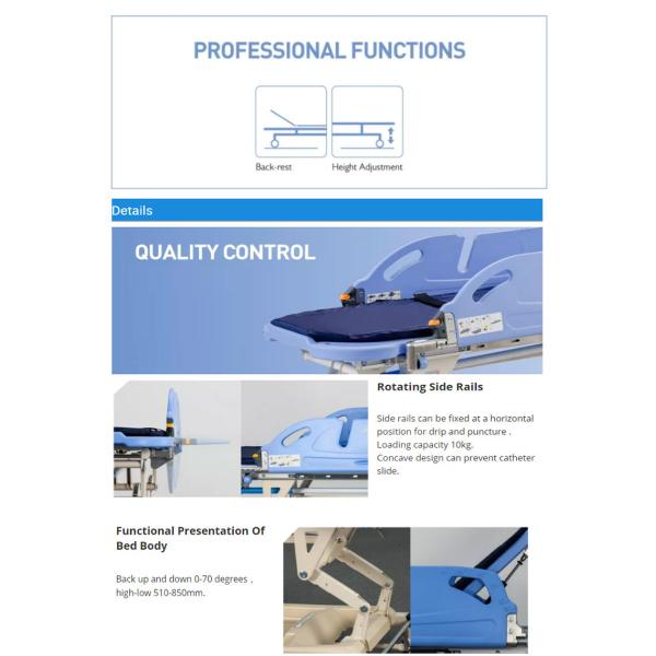 Manual Patient Emergency Transport Stretcher Hospital ODM OEM