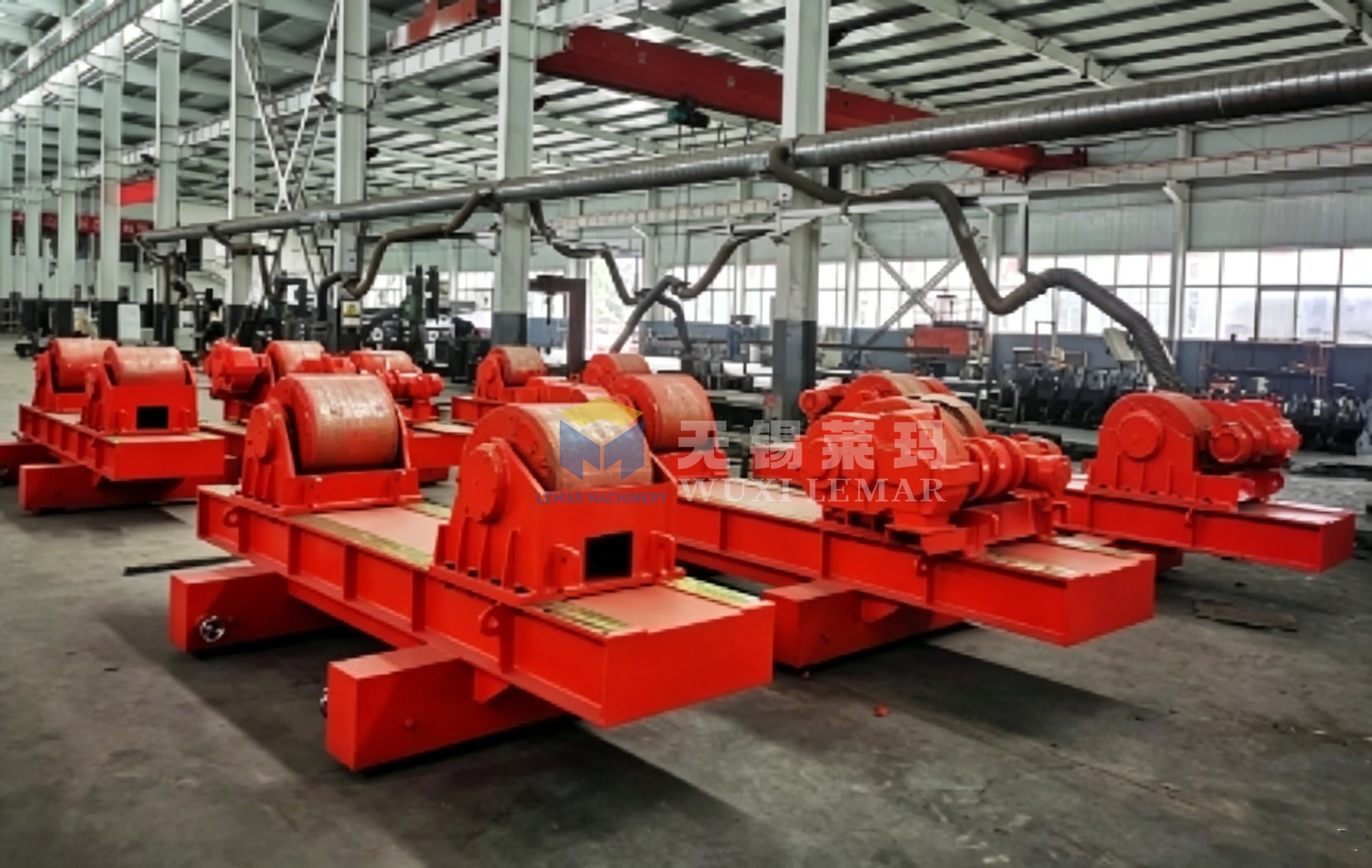 120 Ton Auto Travel Adjustable Welding Rotator For Pressure Vessel & Ship Tank Welding