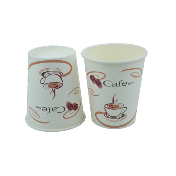 8oz Bulk Vending Paper Cups SGS FDA With Water Based Ink Flexo Printing