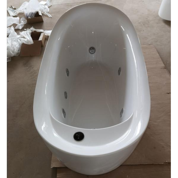 Customized Function Freestanding Luxury Oval Acrylic Bathtub with Optional Whirlpool