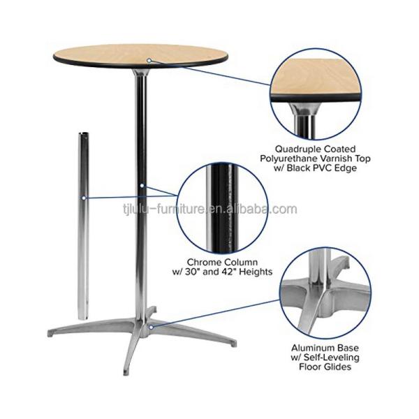 Natrual Solid Wood Frame Wooden Restaurant Bar Stool Counter Height Bar Stools High Wood Tables Dining Folding Table