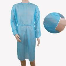 Unisex Disposable Medical Gowns Biodegradation Fluid Resistant Non Sterile
