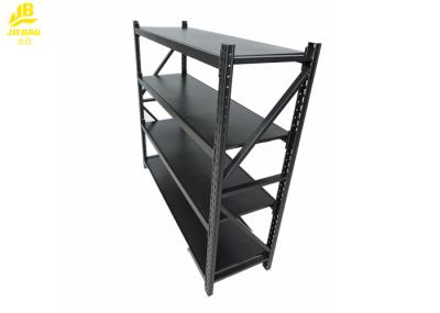 Iron Light Duty Shelving , Matt Silver Powder Coated Steel Storage Racks