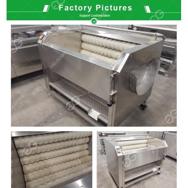 GELGOOG Seafood Fish Washing Cleaning Machine Stainless Steel 8-15 Brush