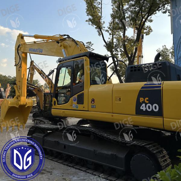 Comatsu PC400-8 40 toneladas Excavadora Komatsu de segunda mão Grandes cargas de trabalho Equipamento de mineração