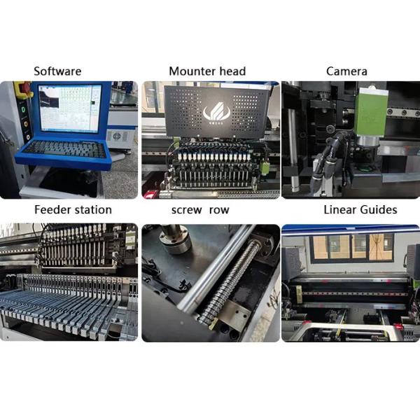 Половая доска СИД делая SMT Mounter 180000CPH голубая и белая машина места выбора