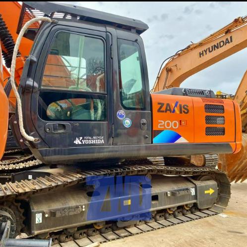 HITACHI 90% New ZX200-5G Used Excavator 2023 20 Ton Japan Original Zaxis ZX200-3 ZX200-3F ZX EX 200 EX200-5 Second Hand Digger