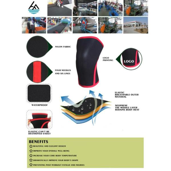 7mm Athletic Neoprene Knee Sleeve Knee Compression Sleeve Crossfit Joint Support