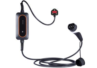 10A Type 2 EV Charger 2.2KW EV Car Portable Charger UK Plug With LCD Display
