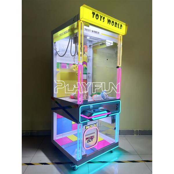 Toys World Win Plush Toys Machines USA Market Business Dopamine Transparent Color  the Claw Crane Machine for Sales