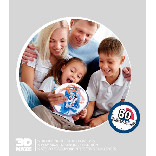 Educational Plastic Electronic Products , Labyrinth 3d Maze Ball Game 18*18cm