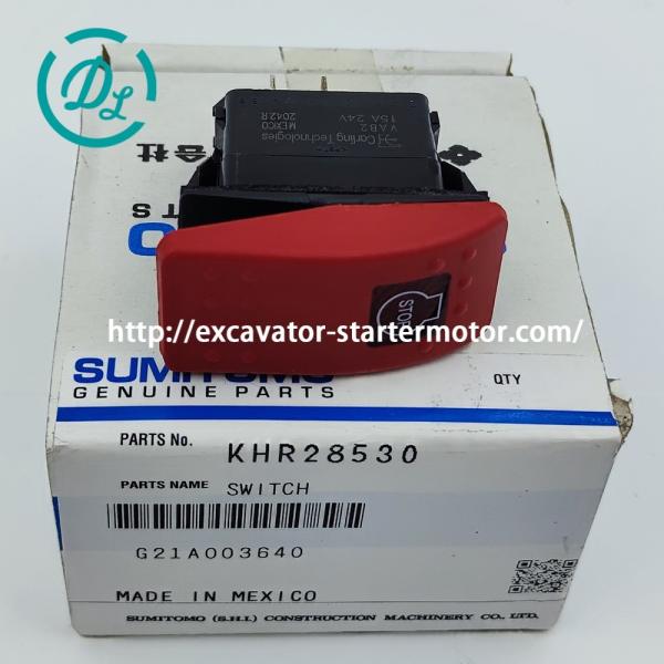 EexcavaStart Sumitomo SH225X-3B Excavator Stop Switch KHR28530 24V OEM
