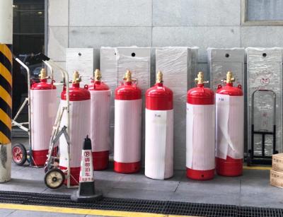 90L FM200 Sistema de supressão de incêndio com agente limpo Fm-200 cilindro