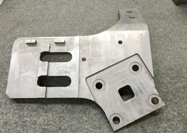 Carbon Steel Hot Forged Parts High Speed Railway Connector Frame CNC Machining