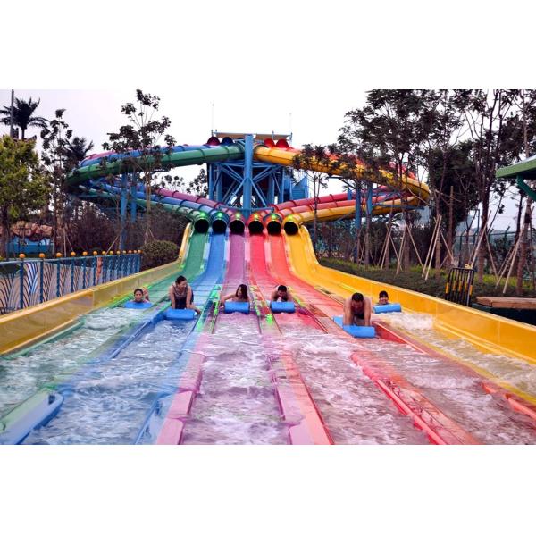 Fibra de vidrio de acero galvanizado Rainbow Slides para jóvenes y adultos