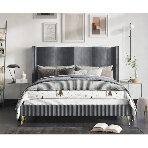 OEM Manufacture Home Hotel Modern Double Bed Frame With Headboard Super King Single Low Tall Stainless Steel Bed Frame