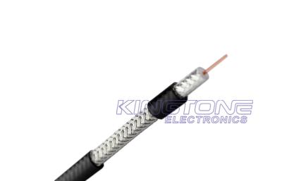 Zinned Steel Outdoor RG6 Coaxial Cable 18 AWG CCS 60% AL Braiding CM Rated PVC