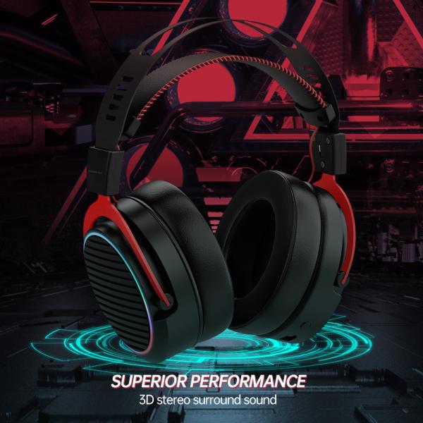 2.4G Wireless Noise Cancelling Over Ear Gaming Headphones AAC Codecs for Xbox One