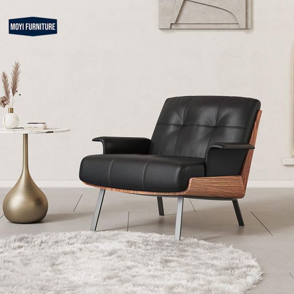 Mail Packing Y Arm Chair Modern Luxury Living Room Swivel Accent Chair Genuine Leather Italian Design Sofa