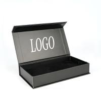 Boîtes de papier en carton noir magnétique personnalisé boîte d'emballage de boîtier de téléphone avec logo