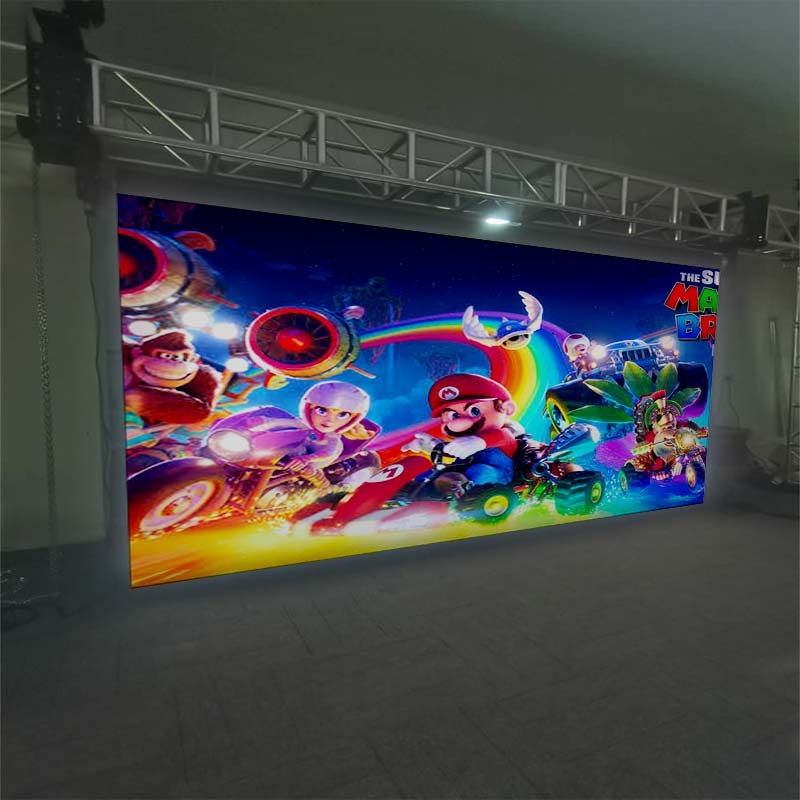 P1.25mm Flexible LED Roll-Up Display Panel 17mm Ultra Thin 2000kg Load Capacity Curtain Screen