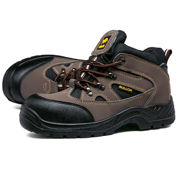 Oxford Cloth Security Boots Men PU Injection Sole Steel Plate Anti Proof Work For Mens