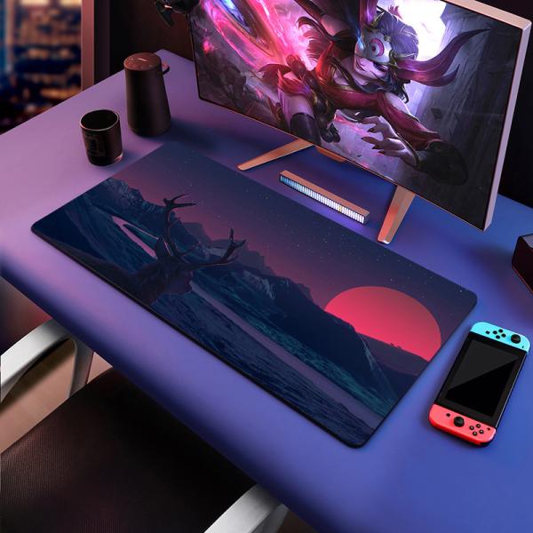Gaming Style Custom Logo Mouse Pad Printed Desk Mat Extended Anti-Slip Rubber Mousepad