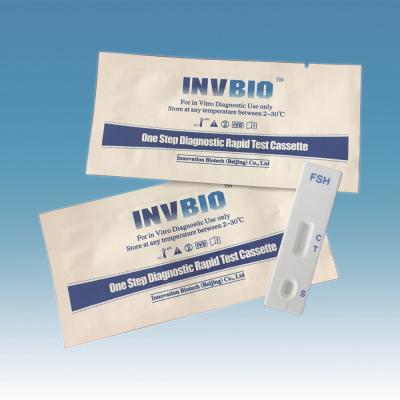 Cartão do teste da menopausa da fertilidade FSH da urina