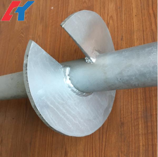 Deep Foundation Round Shaft Screw Piles For Steel Tower Structure