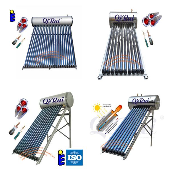 SUS201/SUS304/Branco de alumínio 100L 150L 200L 300L aquecedor de água solar de alta pressão