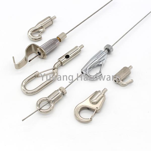 Most Popular Copper Wire Rope Clip Suspension Kit Light Hanging Wall Frame Hanging Kit OEM Customizable