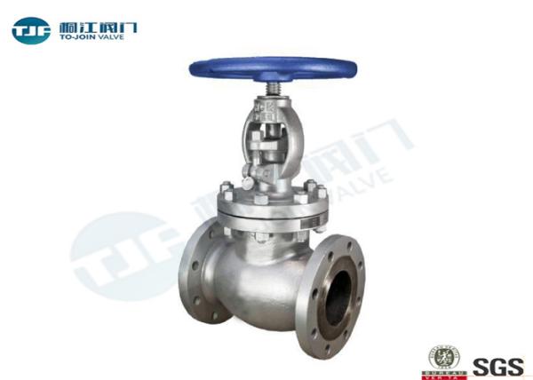 Power Industry CF8M Globe Stop Valve Class 150 LB Flange ANSI B 16.5