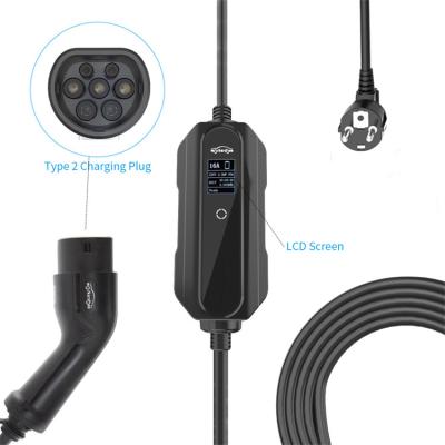 32A Portable Electric Vehicle Charging Station GB 200V Home Electric Car Charger