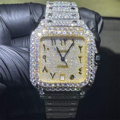 Busto de OME Moissanite abaixo do relógio VVS Cartier Moissanite Watch Bling Dial